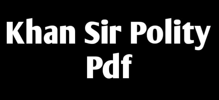 Khan Sir Polity Pdf