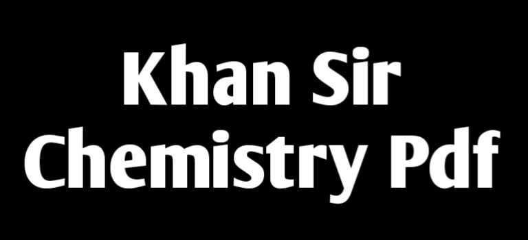 khan sir chemistry pdf